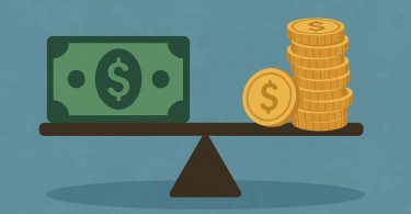 Retirement planning concept with financial charts and steady income growth symbols