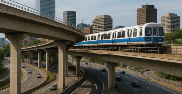 Modern urban transit infrastructure project by Barletta Engineering supporting city transportation