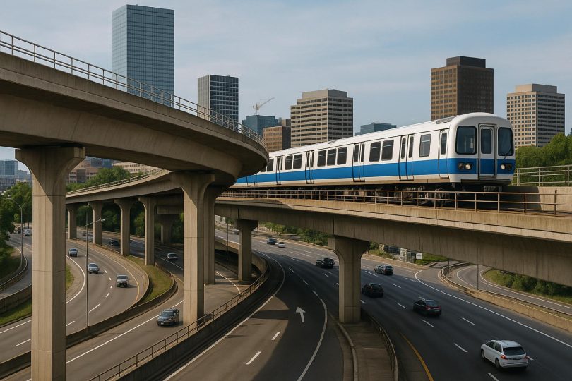 Modern urban transit infrastructure project by Barletta Engineering supporting city transportation