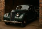 Classic vintage car showcased, symbolizing Judge David Bell’s thoughtful collecting approach
