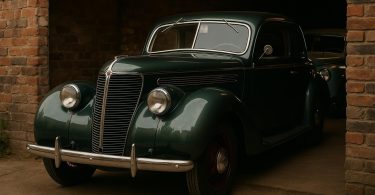 Classic vintage car showcased, symbolizing Judge David Bell’s thoughtful collecting approach